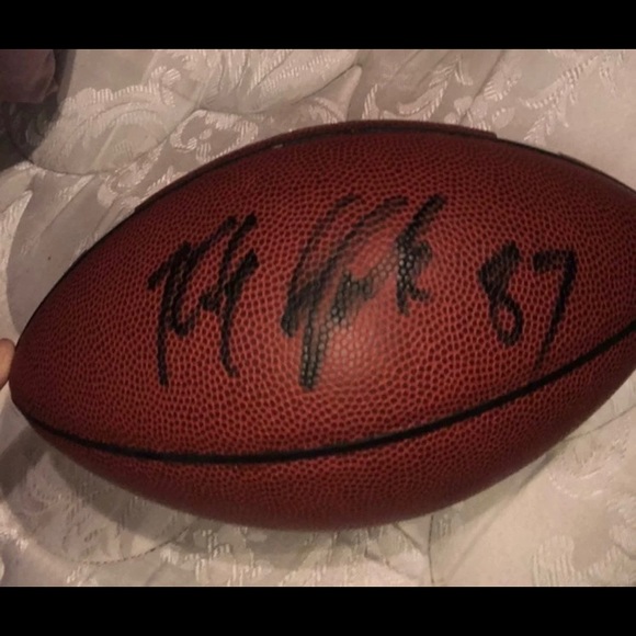 gronkowski signed football